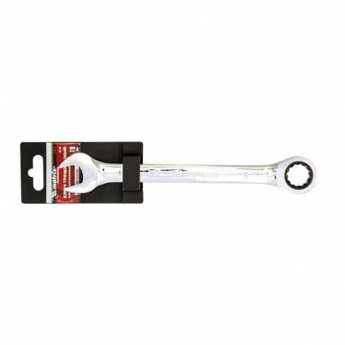 Купить Ключ Matrix Professional 14812 комбинированный трещоточный зеркальный хром 19 мм по низкой цене