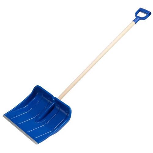 Купить Лопата Зубр Аляска 39923 снеговая пластиковая с деревянным черенком по низкой цене