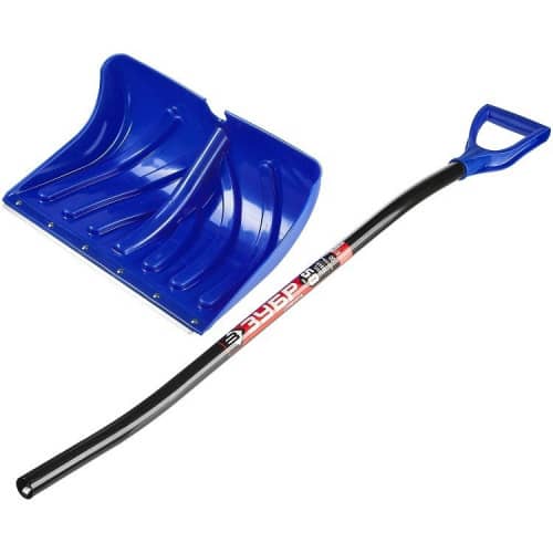 Купить Лопата Зубр Сибирь 39925 снеговая пластиковая с алюминиевым черенком по низкой цене
