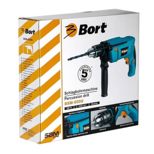 Купить Дрель Bort BSM-650U ударная по низкой цене