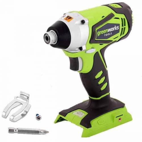 Купить Шуруповерт Greenworks G24ID ударный, аккумуляторный, без аккумулятора и зарядного устройства по низкой цене