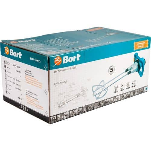 Купить Миксер Bort BPM-1400x2 строительный по низкой цене