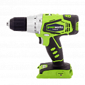 Купить Дрель-шуруповёрт Greenworks G24DD аккумуляторная, без аккумулятора и зарядного устройства по низкой цене
