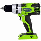 Купить Дрель-шуруповёрт Greenworks GD24DD аккумуляторная, бесщёточная, без аккумулятора и зарядного устройства по низкой цене