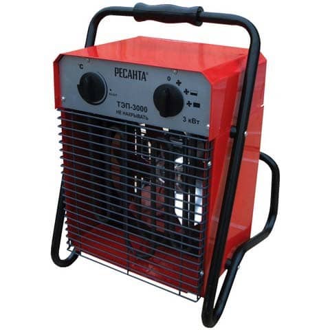 Купить Тепловая пушка Ресанта ТЭП-3000 электрическая по низкой цене