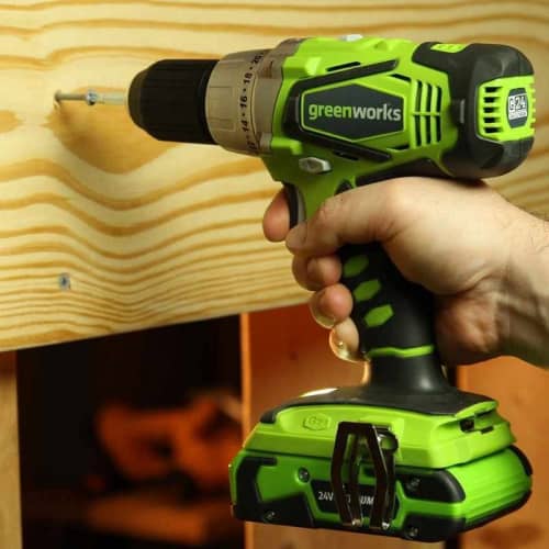 Купить Дрель-шуруповёрт Greenworks G24DD аккумуляторная, без аккумулятора и зарядного устройства по низкой цене