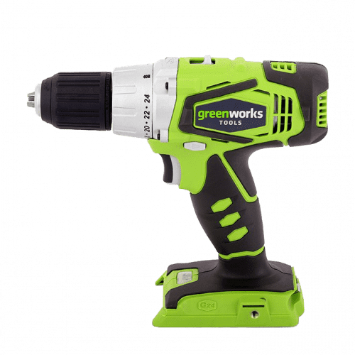 Купить Дрель-шуруповёрт Greenworks G24DDK2X аккумуляторная по низкой цене