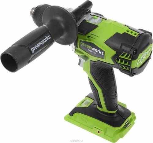Купить Дрель-шуруповёрт Greenworks GD24DD аккумуляторная, бесщёточная, без аккумулятора и зарядного устройства по низкой цене