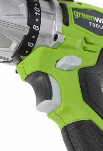 Купить Дрель-шуруповёрт Greenworks GD24DD аккумуляторная, бесщёточная, без аккумулятора и зарядного устройства по низкой цене
