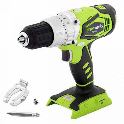 Купить Дрель-шуруповёрт Greenworks G24CDK2X аккумуляторная по низкой цене