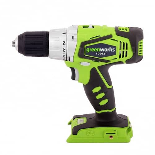 Купить Дрель-шуруповерт Greenworks G24CD аккумуляторная в сумке по низкой цене