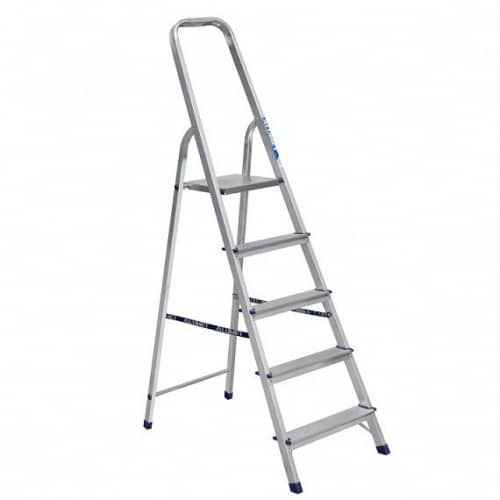 Купить Стремянка Алюмет АМ705 алюминиевая односторонняя универсальная по низкой цене