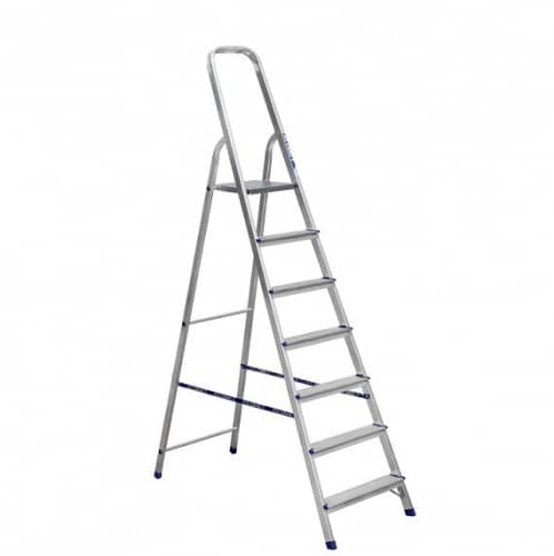 Купить Стремянка Алюмет АМ707 алюминиевая односторонняя универсальная по низкой цене