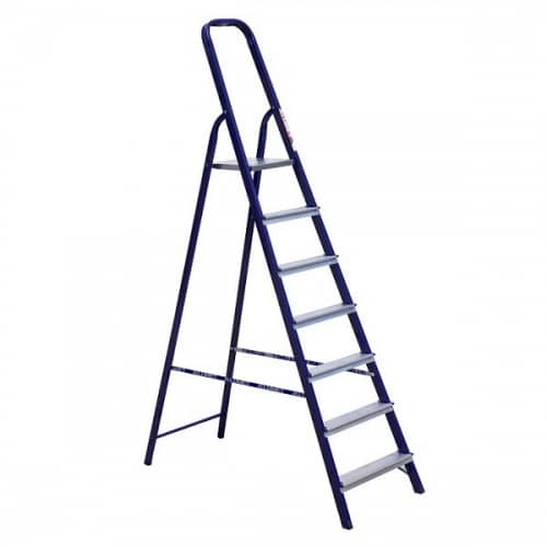 Купить Стремянка Алюмет М8407 стальная односторонняя универсальная по низкой цене