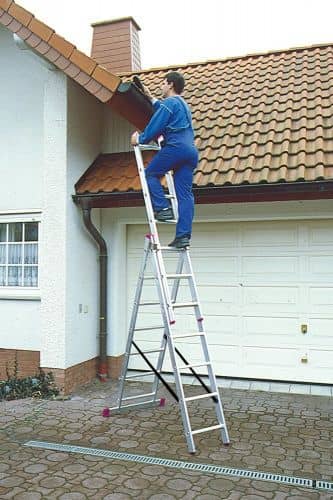 Купить Лестница Krause Corda 010378 трехсекционная алюминиевая 3х7 по низкой цене