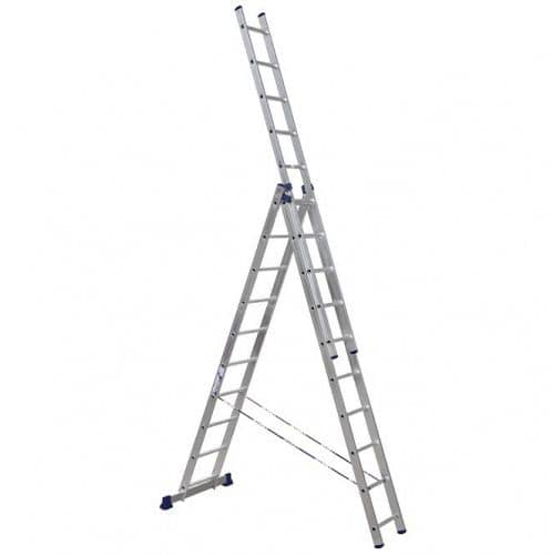 Купить Лестница Алюмет 5310 трехсекционная универсальная 3х10 по низкой цене