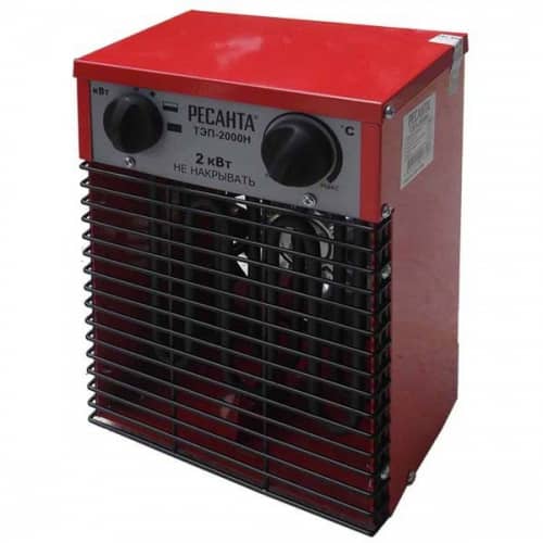 Купить Тепловая пушка Ресанта ТЭП-2000Н электрическая по низкой цене
