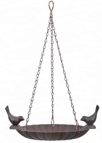 Купить Подвесная кормушка – купальня для птиц с двумя птичками Esschert Design по низкой цене