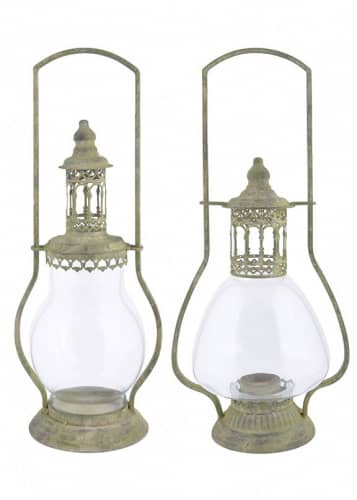 Купить Свечной фонарь Aged Metal Green Esschert Design, S по низкой цене
