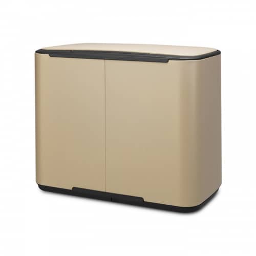 Купить Бак Brabantia Pedal Bin Bo мусорный, минерально-золотой, 3х11 л по низкой цене