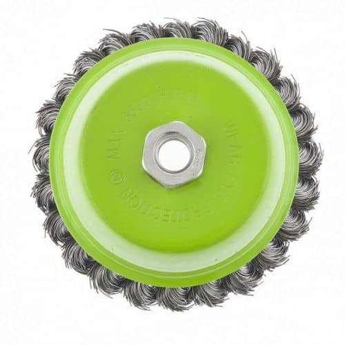 Купить Щетка Сибртех для УШМ крученая чашка 100 мм по низкой цене