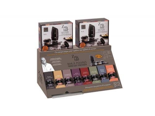 Купить Набор Peugeot Zanzibar set мельница для специй и 3 баночки с перцем, черный по низкой цене