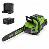 Купить Пила Greenworks GD60CS40K2 цепная аккумуляторная по низкой цене