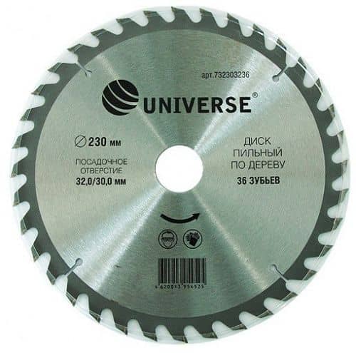 Купить Диск Universe пильный по дереву 230х32 мм 36 зубов по низкой цене