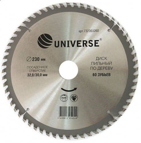 Купить Диск Universe пильный по дереву 230х32 мм 60 зубов по низкой цене