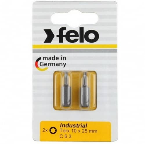 Купить Бита Felo Industrial Torx 10х25 мм 2 шт по низкой цене