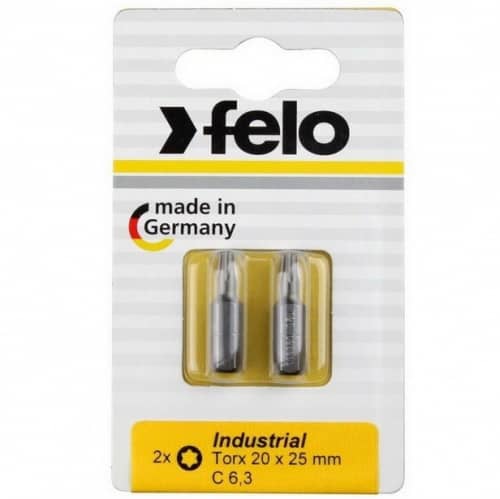 Купить Бита Felo Industrial Torx 20х25 мм 2 шт по низкой цене