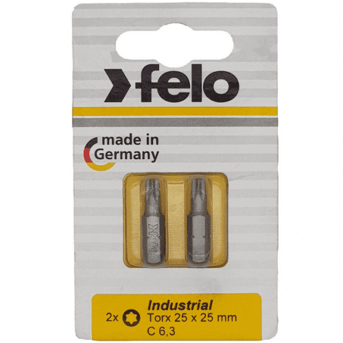 Купить Бита Felo Industrial Torx 25х25 мм 2 шт по низкой цене