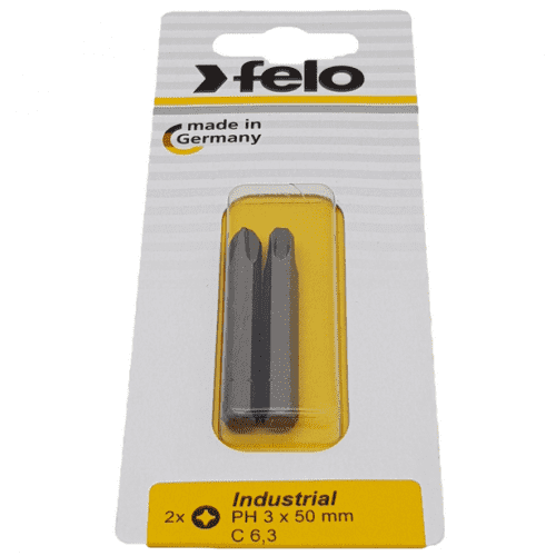 Купить Бита Felo Industrial PH3 крестовая 50 мм 2 шт по низкой цене