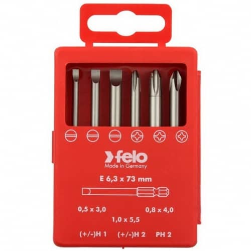 Купить Набор Felo Profi SL/H (+/-)/PH бит 73 мм 6 предметов в кейсе по низкой цене
