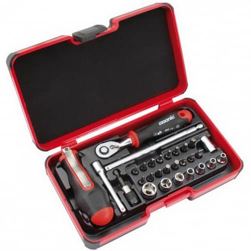 Купить Набор Felo Smart II SL/PH/Tx/HEX бит и головок с трещоткой Ergonic и рукояткой Smart 29 предметов в кейсе по низкой цене