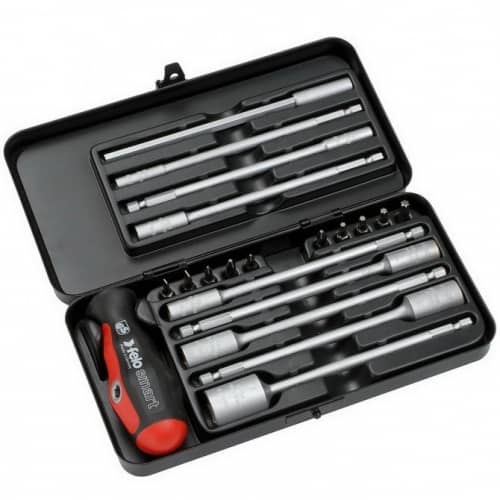 Купить Набор Felo SL/PH/Tx/PZ бит и метрических головок c рукояткой Smart 20 предметов в кейсе по низкой цене