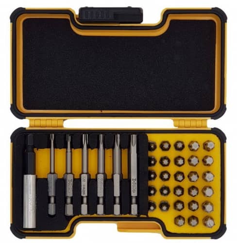 Купить Набор Felo Torx бит с магнитным держателем 35 предметов в кейсе по низкой цене