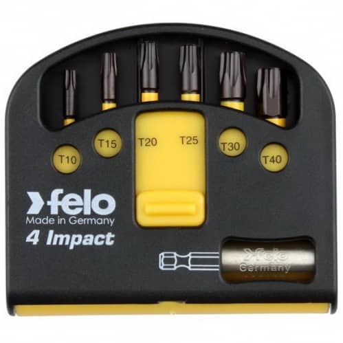 Купить Набор Felo 4 Impact Tx бит с держателем 7 предметов в боксе Swift по низкой цене