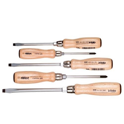 Купить Набор Felo SL/PH ударных отверток с деревянной рукояткой 5 шт по низкой цене