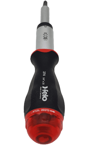 Купить Отвертка Felo с реверсивным механизмом, с набором бит 8 шт по низкой цене