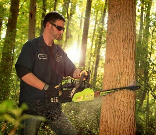 Купить Пила Greenworks GD80CS50 цепная аккумуляторная без аккумулятора и зарядного устройства по низкой цене