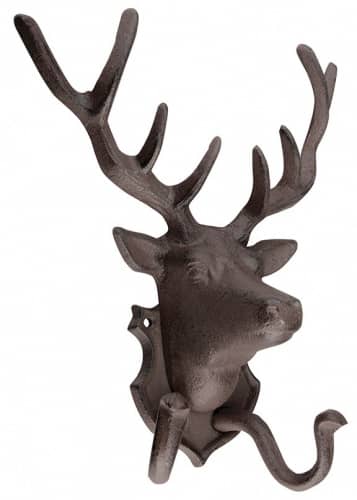 Купить Крючок двойной настенный «Голова оленя» Esschert Design по низкой цене