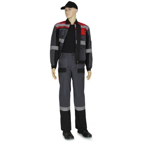 Купить Костюм Рассо Виват 01212 серый с черным и красным 48-50/182-188 по низкой цене