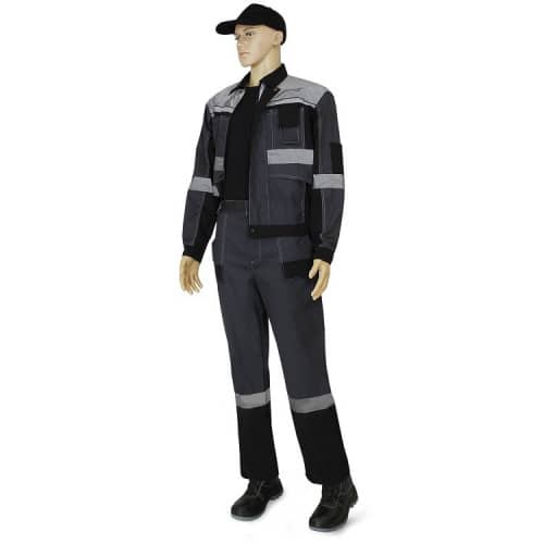 Купить Костюм Рассо Виват 01213 серый с черным и светло-серым 48-50/170-176 по низкой цене