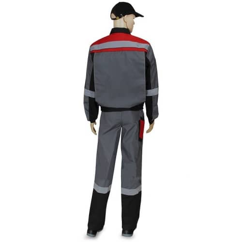 Купить Костюм Рассо Виват 01210 серый с черным и красным 48-50/170-176 по низкой цене