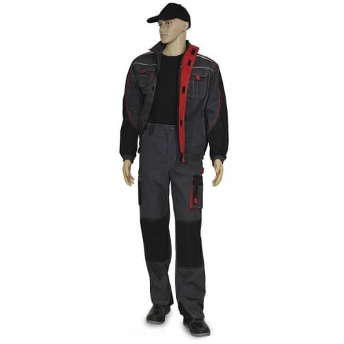 Купить Костюм Рассо Коста 02267 серый с черным и красным 48-50/170-176 по низкой цене