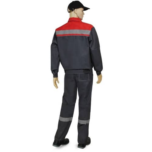 Купить Костюм Рассо Нова 75667 серый с красным 48-50/170-176 по низкой цене