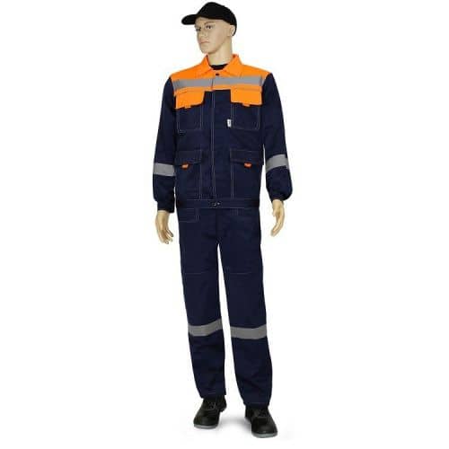 Купить Костюм Рассо Нова 75666 темно-синий с оранжевым 52-54/170-176 по низкой цене