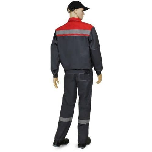 Купить Костюм Рассо Нова 76125 серый с красным 48-50/170-176 по низкой цене