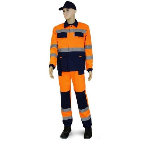 Купить Костюм Рассо Трассер 76013 оранжевый с темно-синим 48-50/170-176 по низкой цене